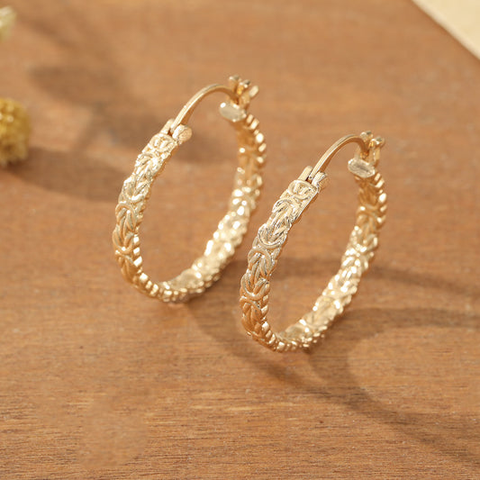 Matte Brushed Geometric Earrings For Women